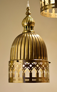 Veneto Lamp Gold Antique by Sahil & Sarthak